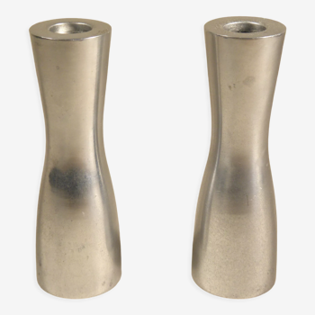 Pair of Ikea design candle holders