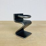 Bougeoir brutaliste fer forgé "Z"