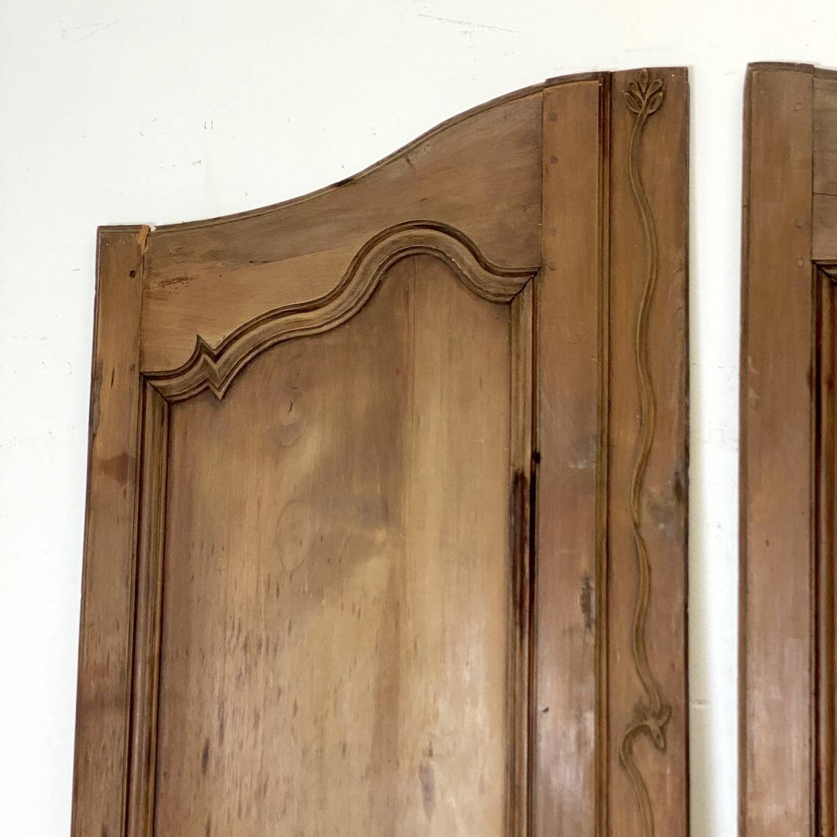 Pair of 19th century oak cabinet doors