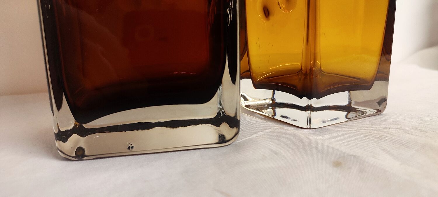 Pair of glass vases Italy 1970s