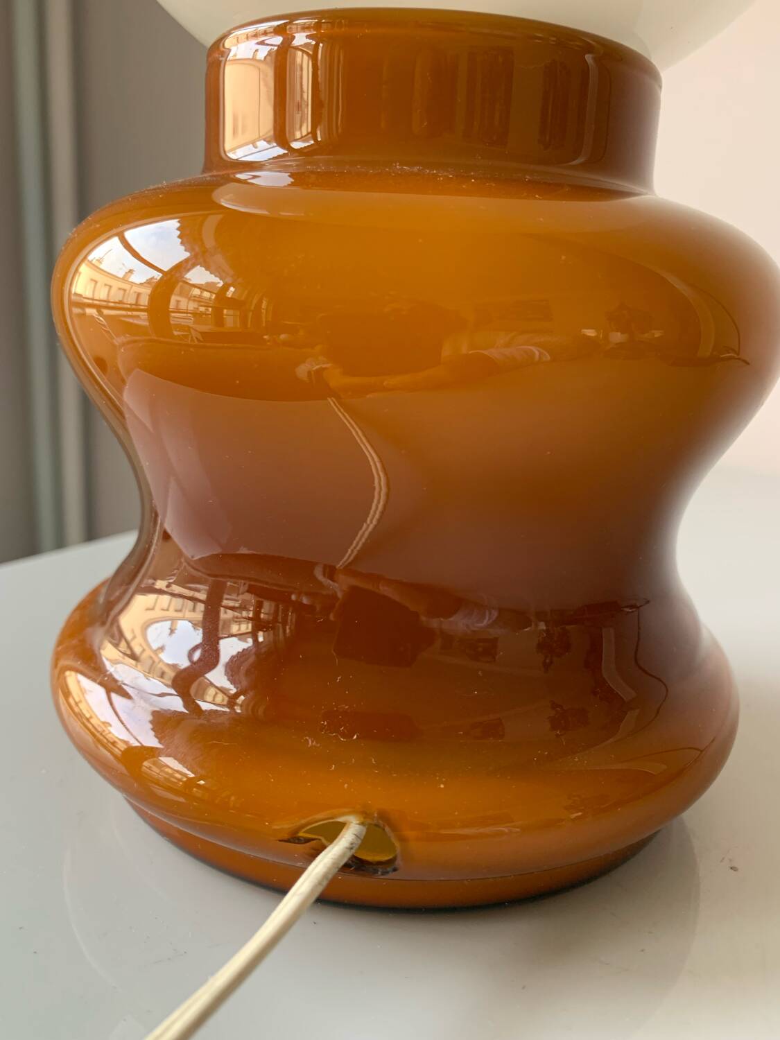 Vintage murano glass table lamp