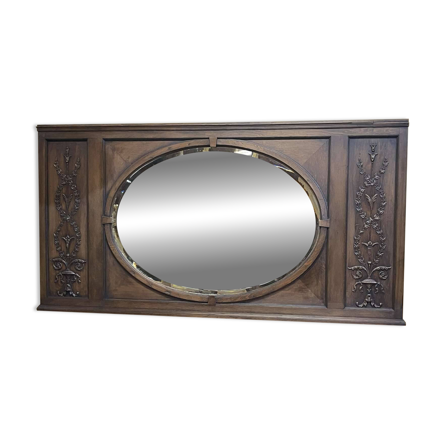 Oak mirror from the early 20th century.