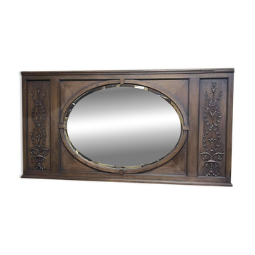 Miroir en chêne début XXème