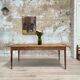 Vintage farmhouse table with spindle legs.