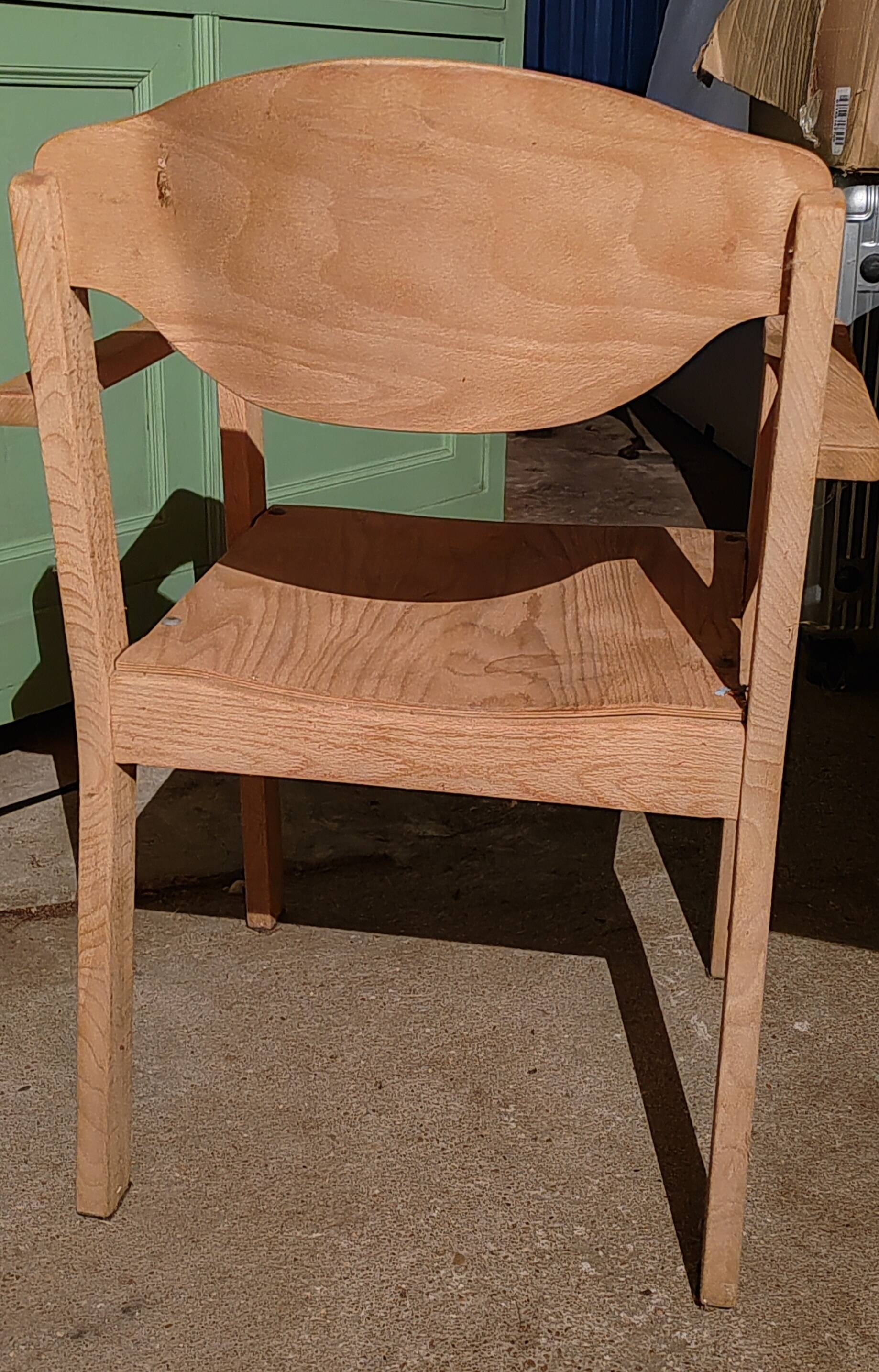 Superb vintage Brutalist design armchair seat