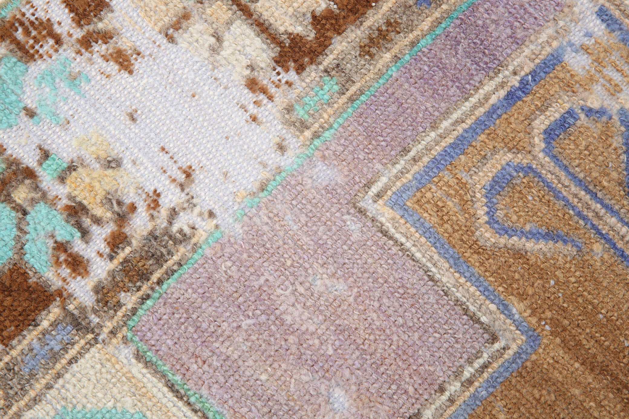 3x6 traditional turkish vintage rug 202x97cm