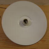 Black enamelled suspension - porcelain rosette