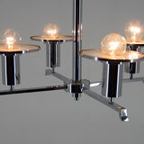 Chrome chandelier, 1930s