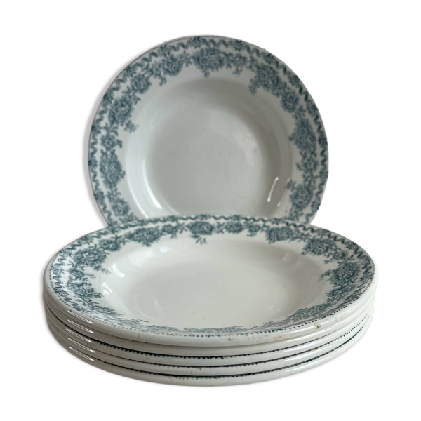 6 assiettes creuses Saint Amand collection Argenton