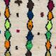 Handwoven coloured wool rug, 155 x 105 cm - P465