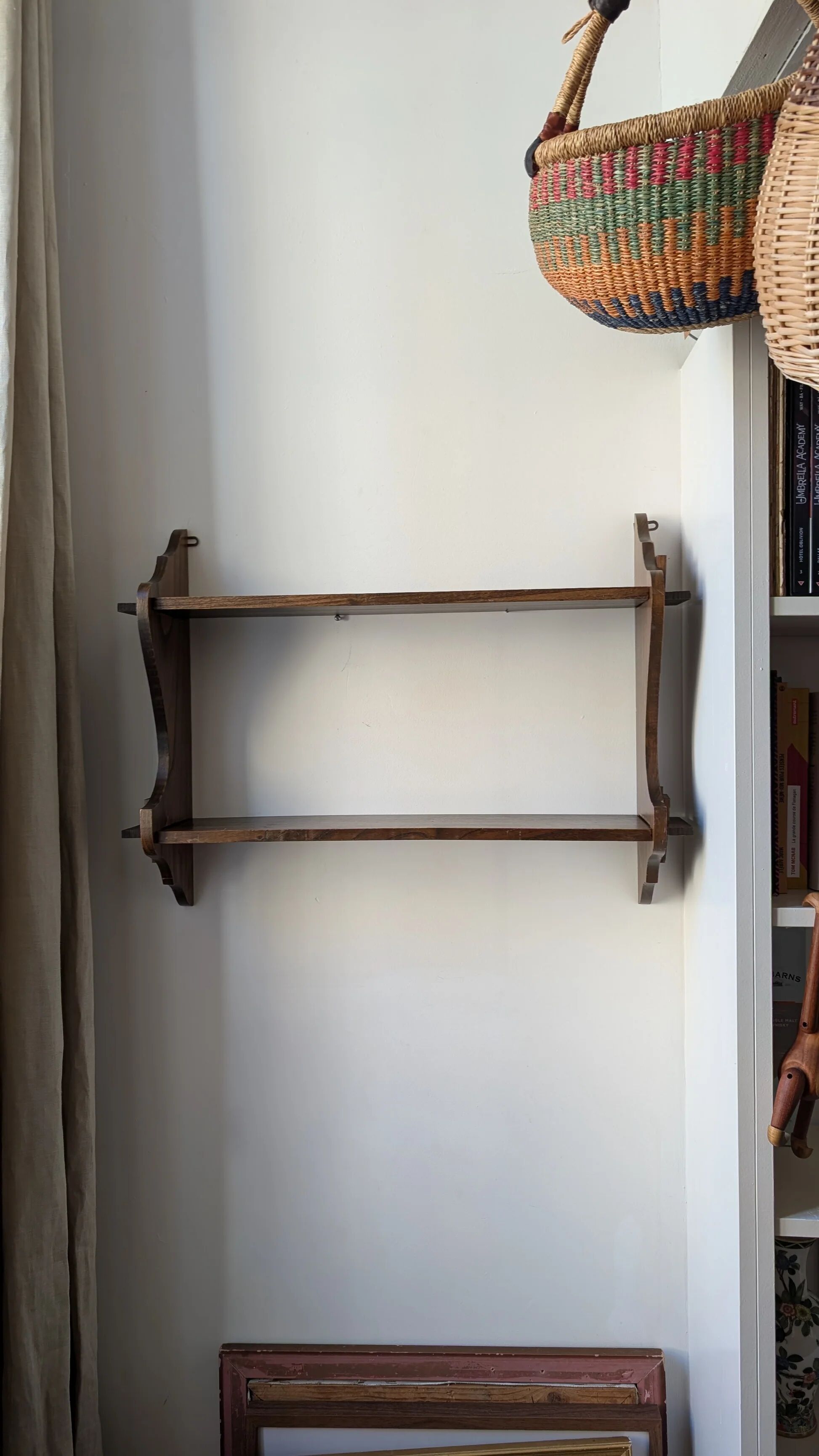 Wooden shelf
