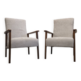 Pair of vintage beech armchairs from the 50s/60s