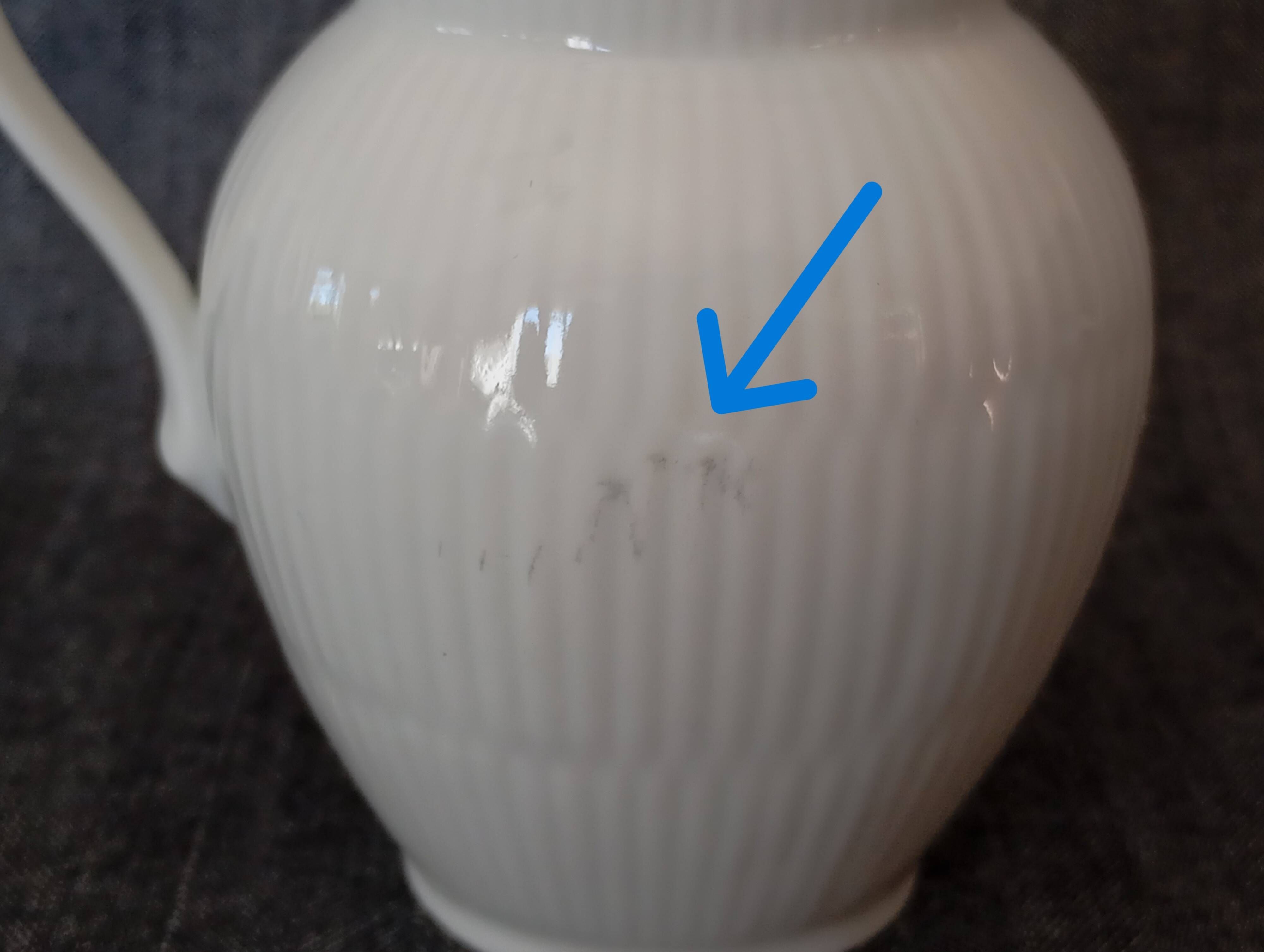 Covered sugar bowl and cream jug Royal Copenhagen 'White Fluted Half Lace'