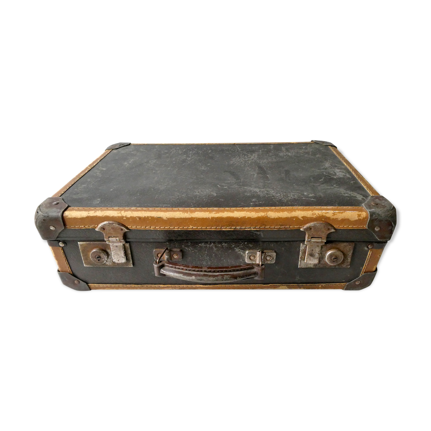 Metal and cardboard case imitating leather, 1950s