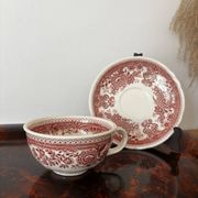 Cup and saucer Burgenland Villeroy and Boch burgundy