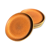5 vintage sandstone plates