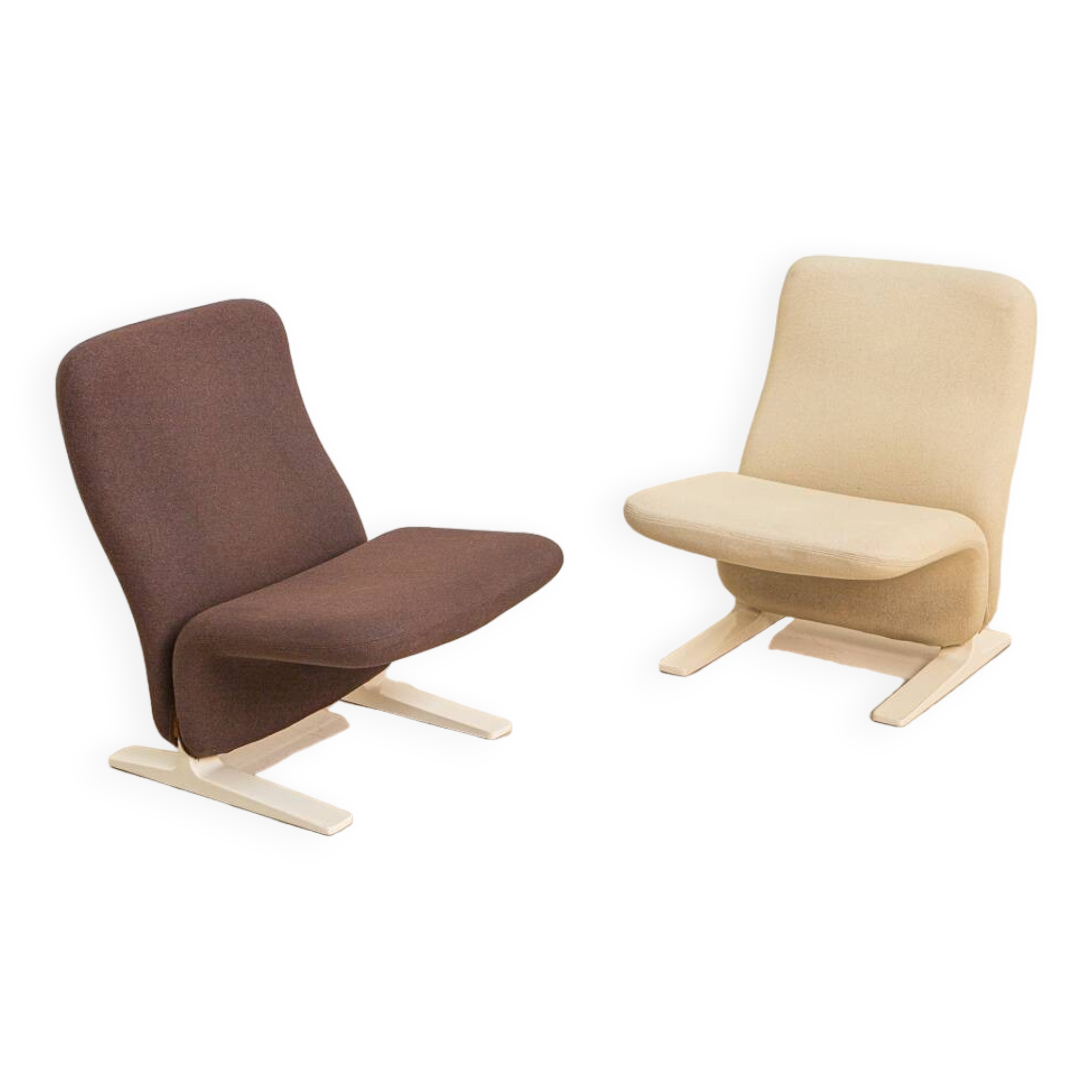 Pair of F780 "Concorde" armchairs by Pierre Paulin for Artifort 80's