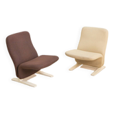 Pair of F780 "Concorde" armchairs by Pierre Paulin for Artifort 80's