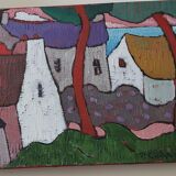 Painting on canvas P.Cudennec