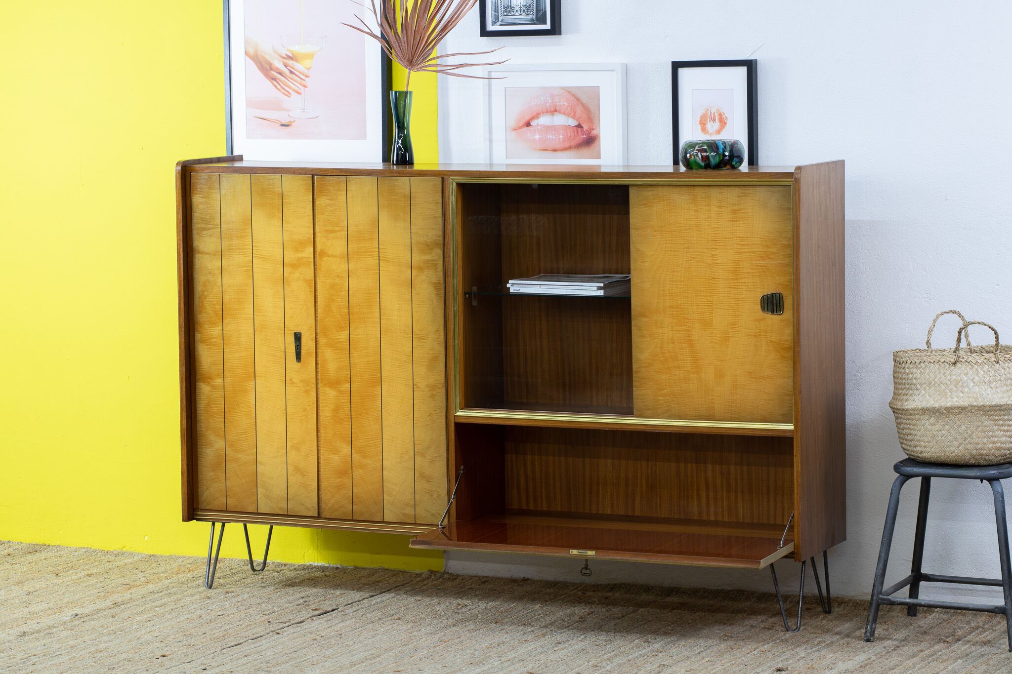 Vintage Scandinavian Enfilade – 182 cm