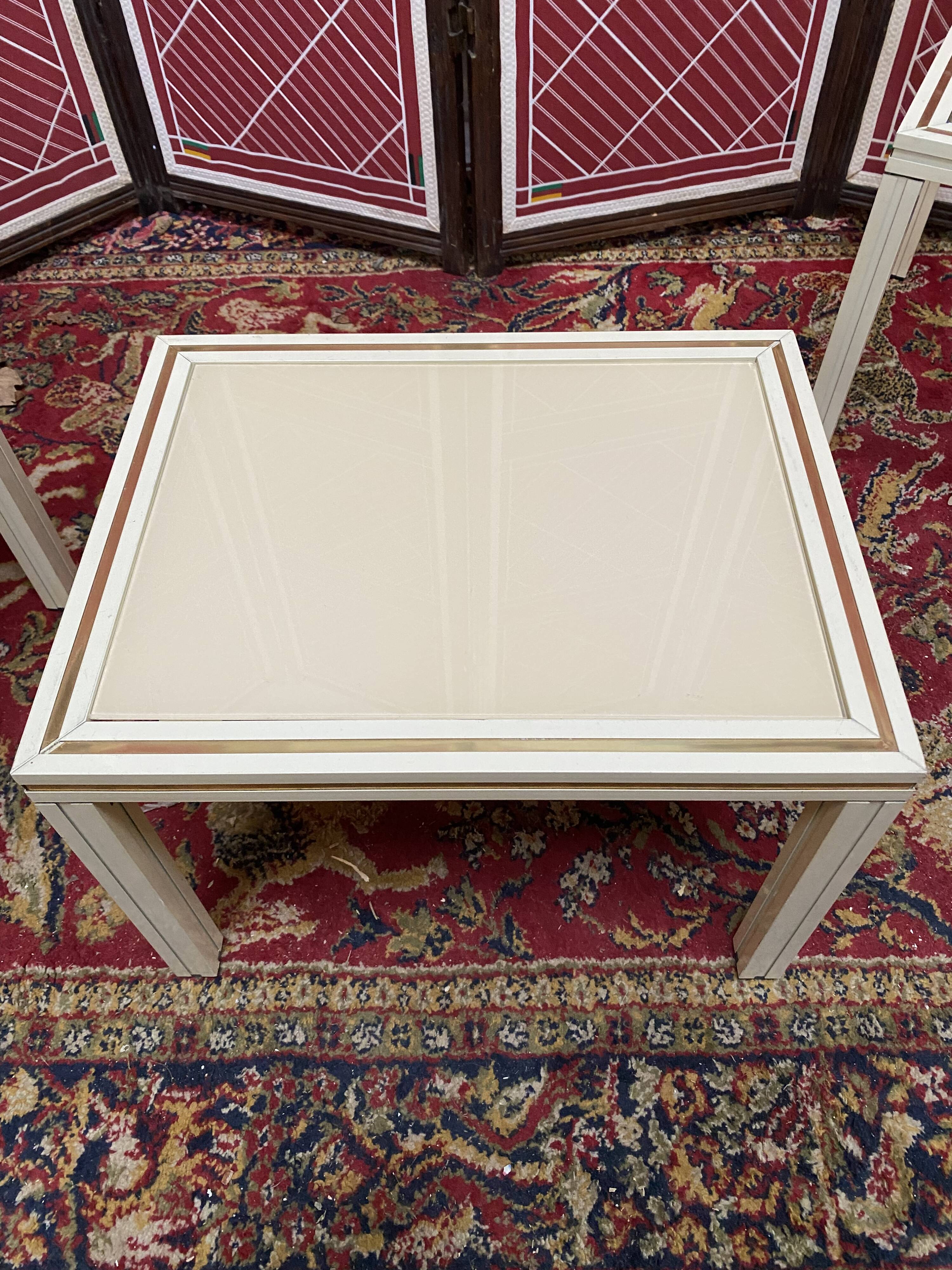 Set of 3 nesting tables by Pierre Vandel, 1970s