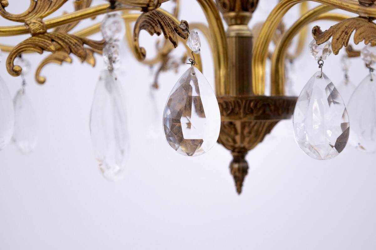 Chandelier, Northern Europe, mid 20th century.