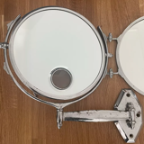 Vintage illuminated adjustable mirror, Double Brot, France 1950