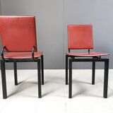Set of 4 post modern dining chairs, 1980s