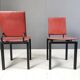 Set of 4 post modern dining chairs, 1980s