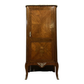 Louis XV style cabinet in marquetry circa 1850