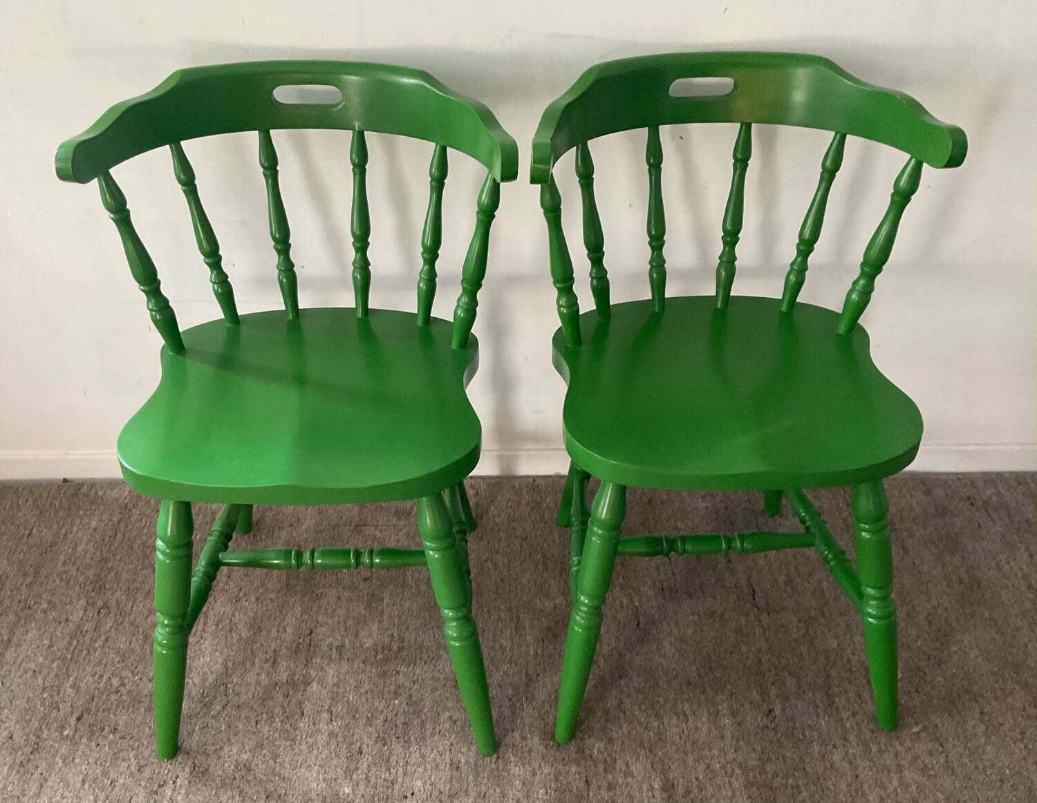 Pair of 1970s bistro chairs