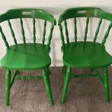 Pair of 1970s bistro chairs