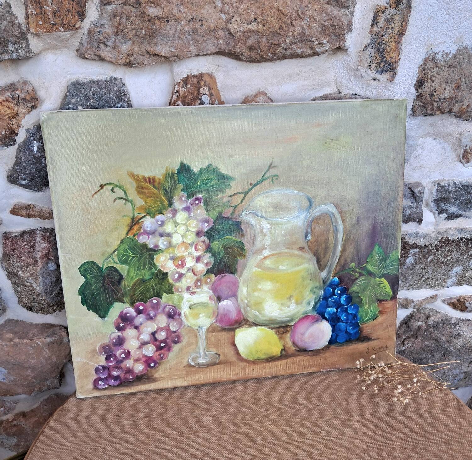 Tableau nature morte toile