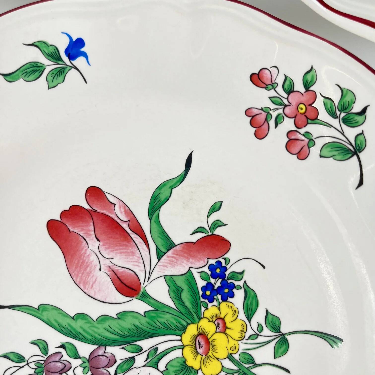 Set of 3 KG Lunéville "Réverbère" soup plates