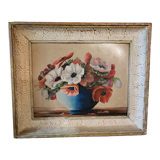 Oil on panel "Anemones"