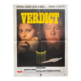 Original cinema poster "Verdict" Sophia Loren, Jean Gabin 60x80cm 1974