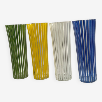 Johansfors 4 verres Bengt Orup « strickt »