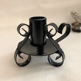 Hand candle holder handmade wrought wrought iron twisted