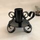 Hand candle holder handmade wrought wrought iron twisted