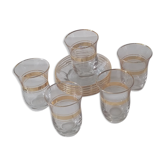 Lot of tea glasses and saucers Turkey