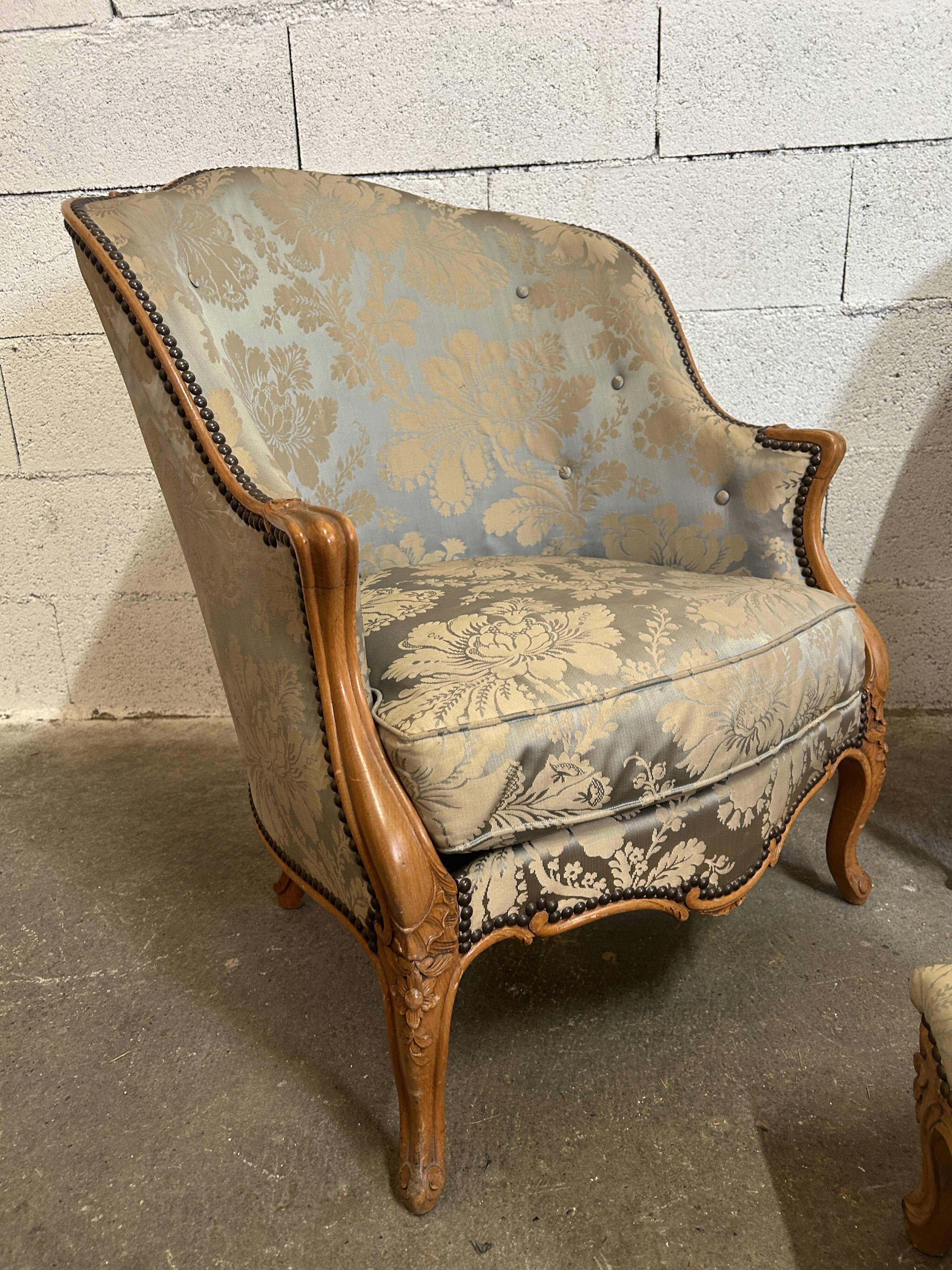 Pair of Louis XV armchairs