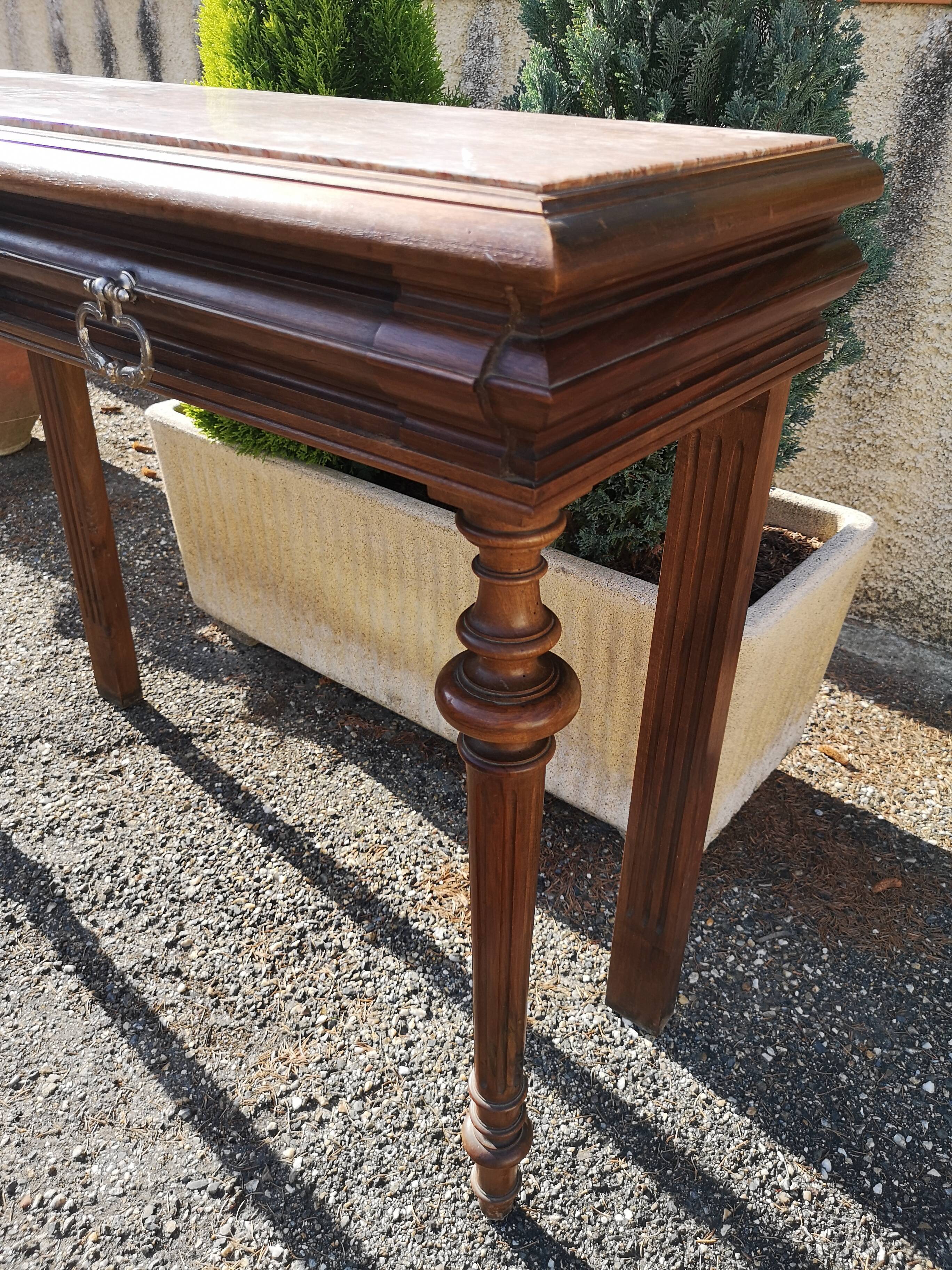 Console en marbre des années 1950