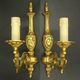 Pair of Louis XV style 1-light wall lights - Lumalux Paris - gilded bronze