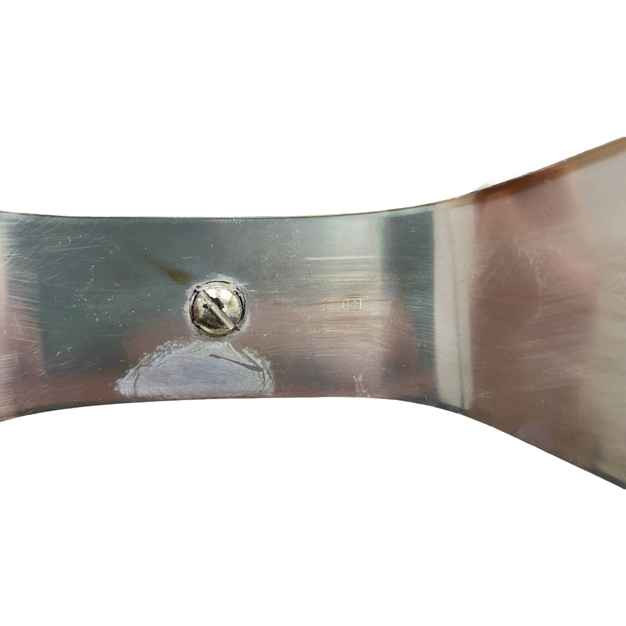 Vintage modernist WMF two-arm candle holder, Radtke model (1958), silver