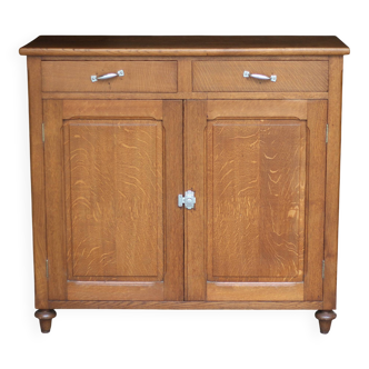 Superb Parisian piece of furniture in solid oak.