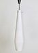 Large Vintage White Encased Glass and Brass Pendant by Stilnovo, Italy