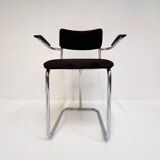 Set metal dining chairs in Gispen style (4), 1970s
