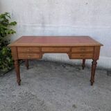 Louis XVI style oak desk