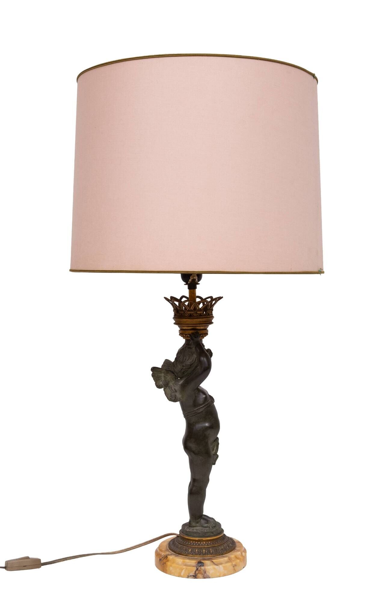 Stunning Empire Bronze Cherub Table lamp 1890s France