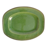 Emerald Green Stoneware Dish by Andersson & Johansson, Höganäs, Sweden